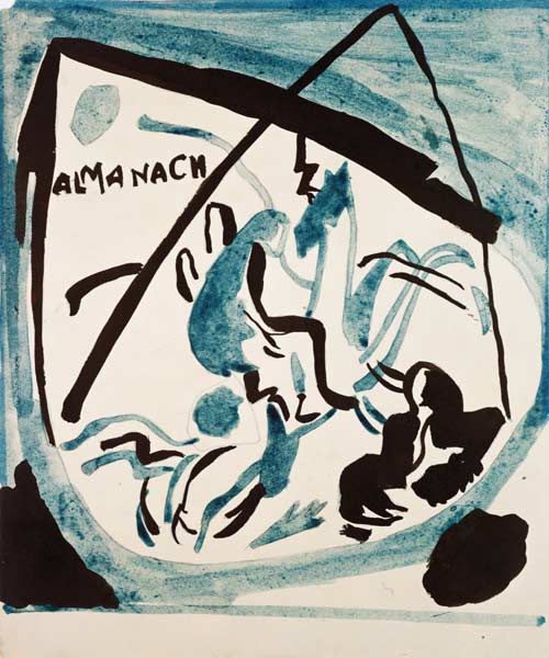 Entwurf für den Almanach Der blaue Reiter from Wassily Kandinsky