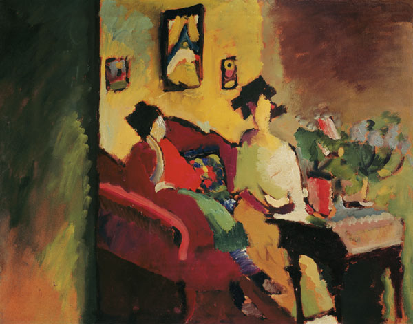 Interieur Gabriele Münter und Marianne v.Werefkin from Wassily Kandinsky