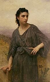 Bildnis einer jungen Frau. from William Adolphe Bouguereau