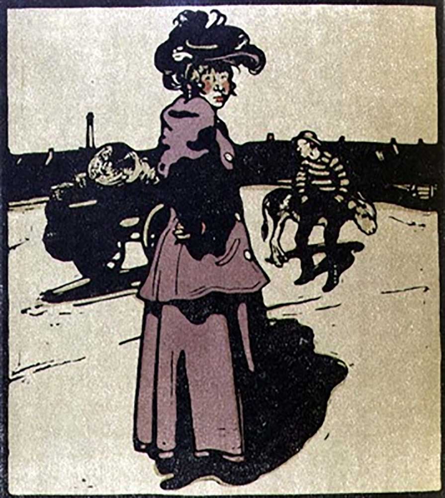 Coster, Illustration aus London Types, herausgegeben von William Heinemann, 1898 from William Nicholson