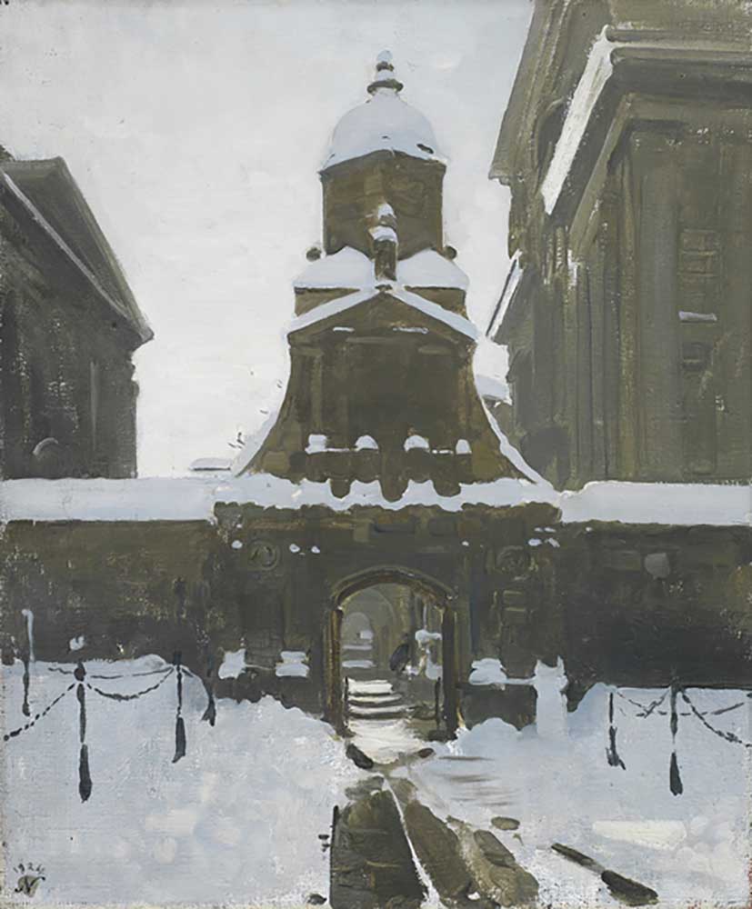 Das Ehrentor unter dem Schnee, 1924 from William Nicholson