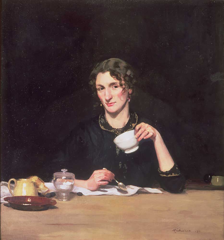 Eine Dame beim Frühstück oder Le Dejeuner de Marie, 1911 from William Nicholson