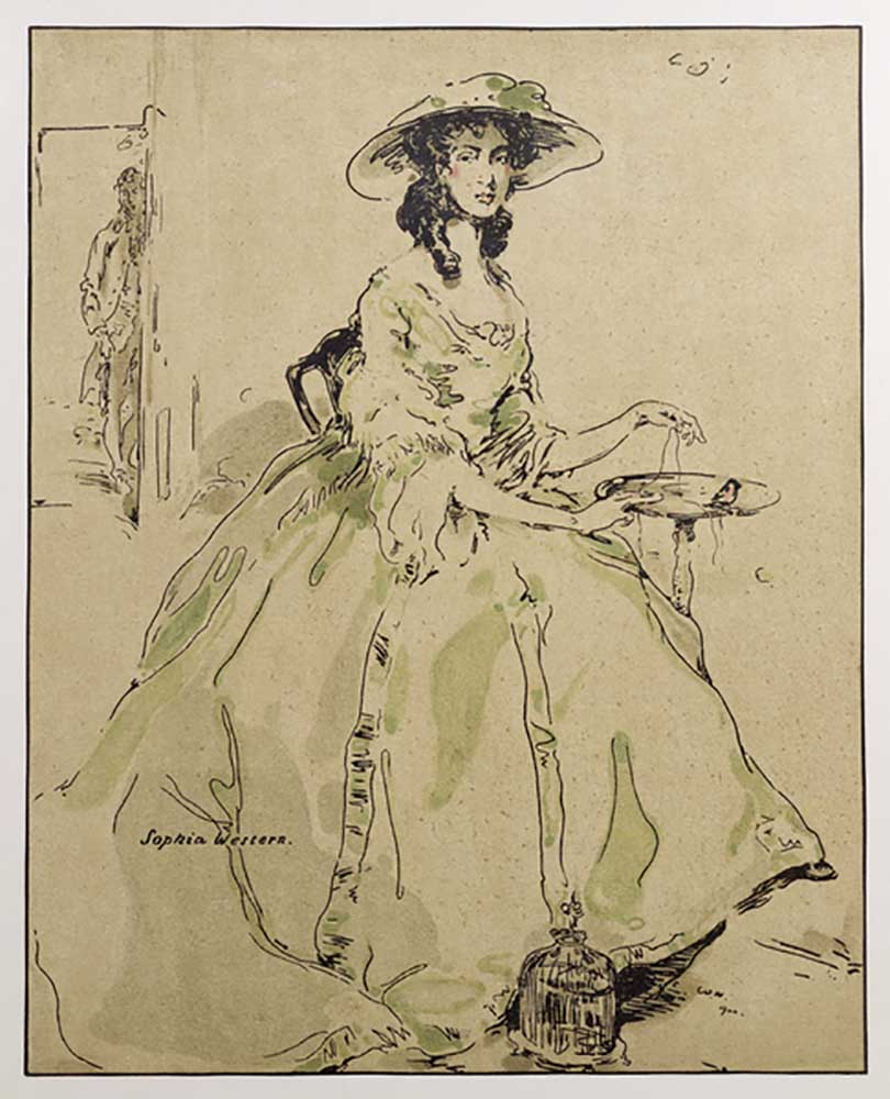 Sophia Western, Illustration aus Characters of Romance, erstmals 1900 veröffentlicht from William Nicholson