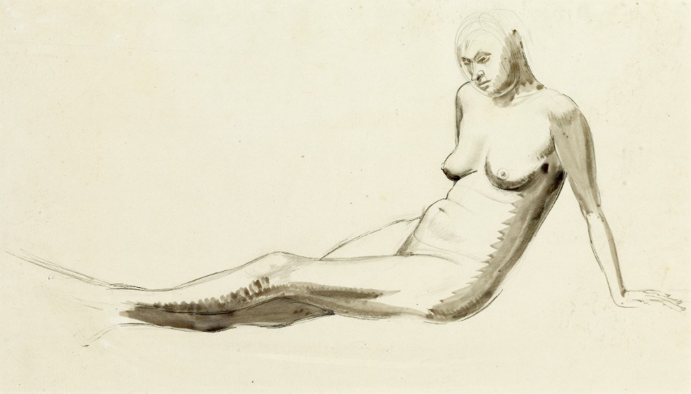 Seated Nude from Winifred Knights